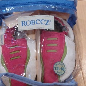 2/30$ 12-18m watermelon 🍉🍉🍉 robeez leather slippers